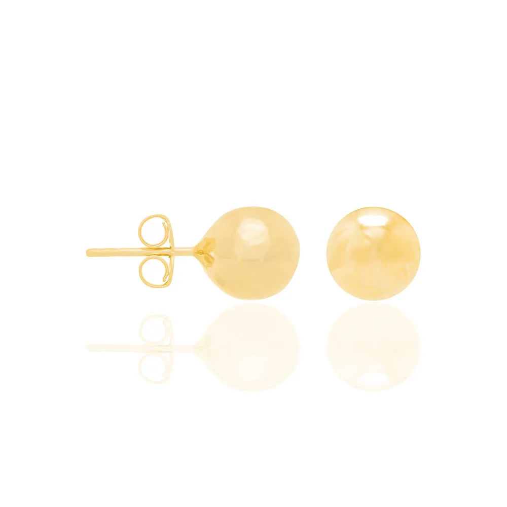 BOUCLES D’OREILLES ROMMANEL SPHÈRES EN PLAQUÉ OR 18 CARATS (8 MM)