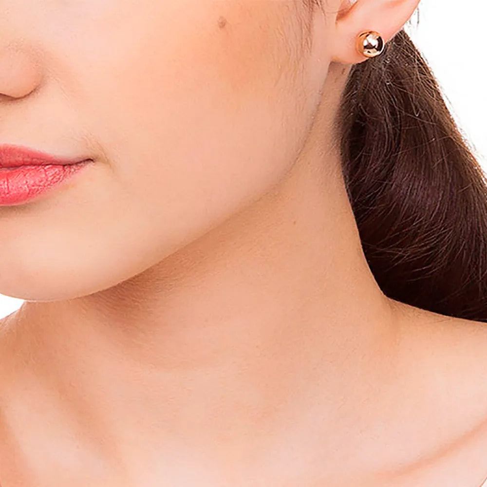 BOUCLES D’OREILLES ROMMANEL SPHÈRES EN PLAQUÉ OR 18 CARATS (8 MM)