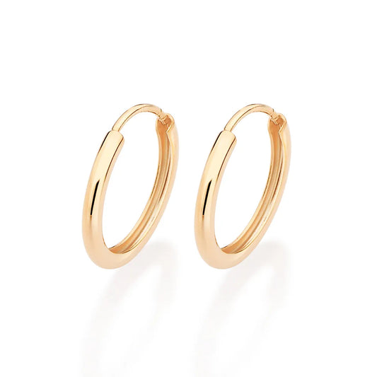 BOUCLES D’OREILLES ROMMANEL CRÉOLES EN PLAQUÉ OR 18 CARATS (1,6 CM)