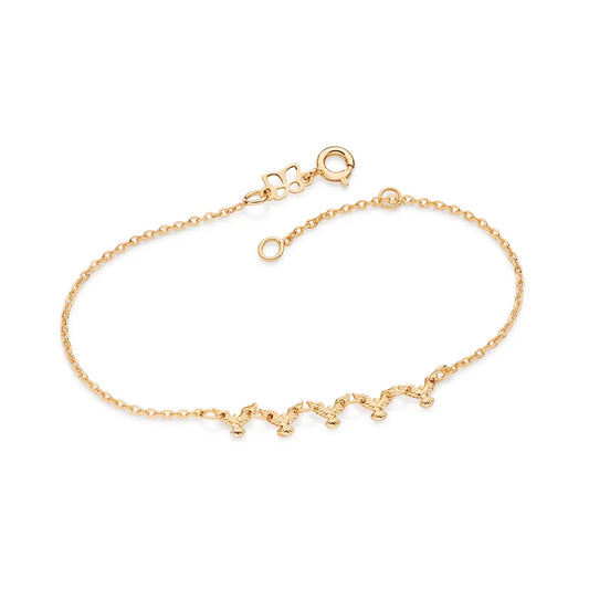 BRACELET SAINT-ESPRIT PLAQUÉ OR 18K – LONGUEUR 19 CM