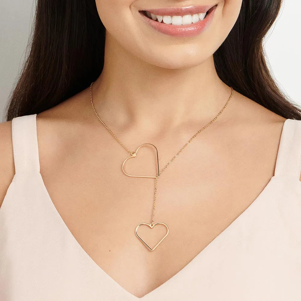 COLLIER CRAVATE AJUSTABLE PLAQUÉ OR 18 CARATS - TAILLE.72