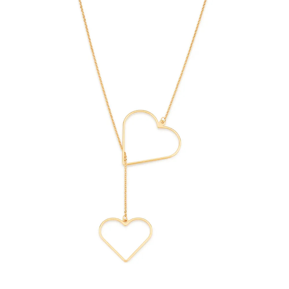 COLLIER CRAVATE AJUSTABLE PLAQUÉ OR 18 CARATS - TAILLE.72