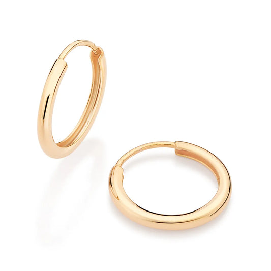 BOUCLES D’OREILLES ROMMANEL CRÉOLES EN PLAQUÉ OR 18 CARATS (1,6 CM)