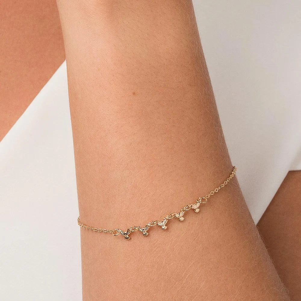 BRACELET SAINT-ESPRIT PLAQUÉ OR 18K – LONGUEUR 19 CM