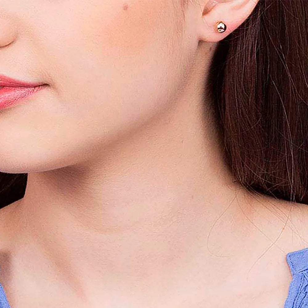 BOUCLES D’OREILLES ROMMANEL SPHÈRES EN PLAQUÉ OR 18 CARATS (6 MM)