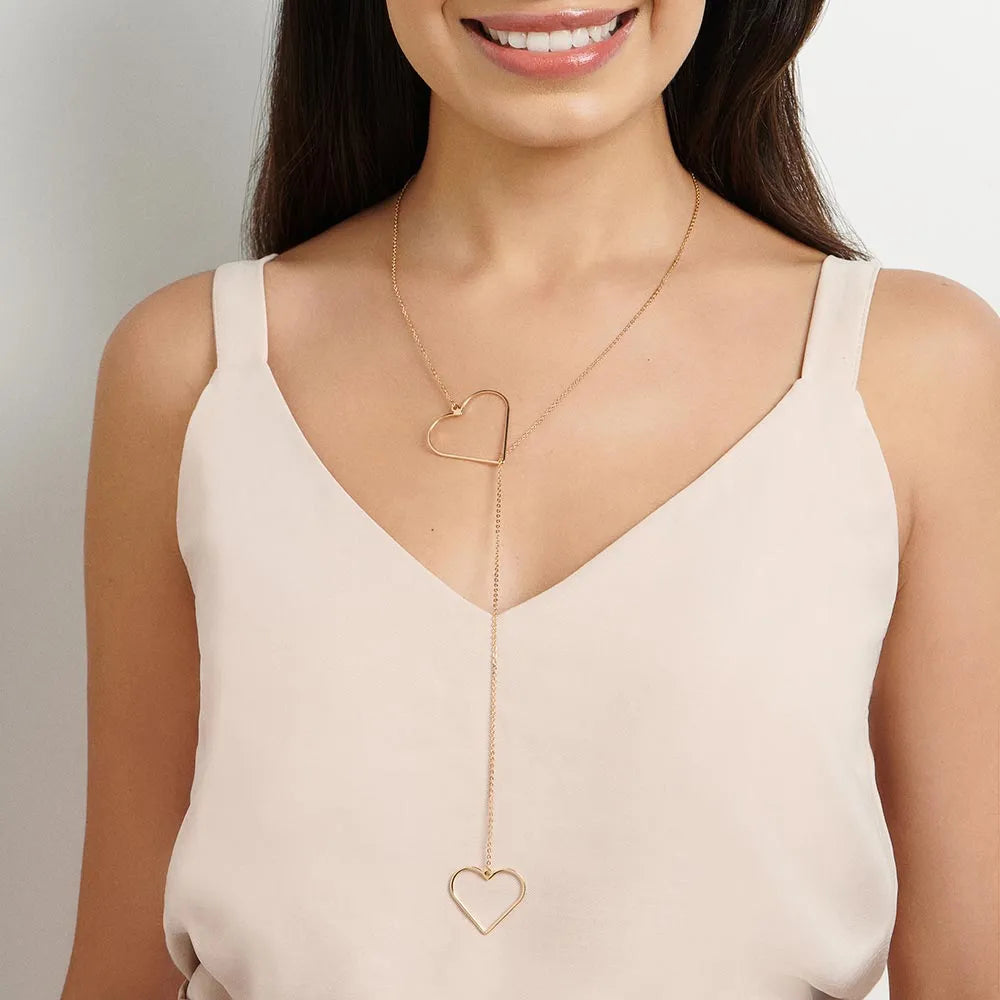 COLLIER CRAVATE AJUSTABLE PLAQUÉ OR 18 CARATS - TAILLE.72